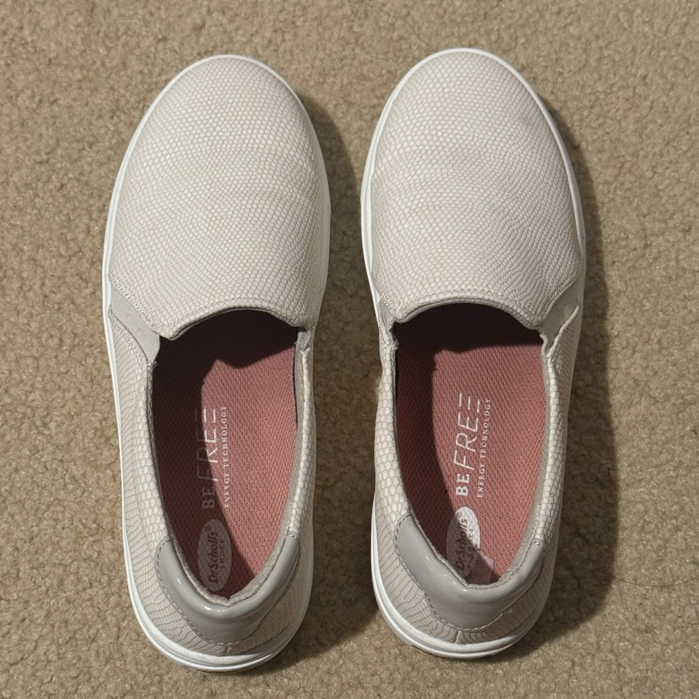 Dr. Scholl's Women's Beige Slip-On Sneakers